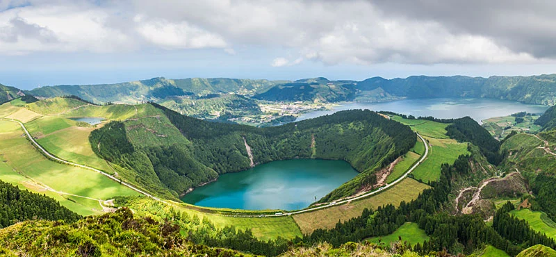 Azores volcanic landscapes - Atlantic hidden gem with crater lakes, hot springs, and pristine Portuguese island paradise