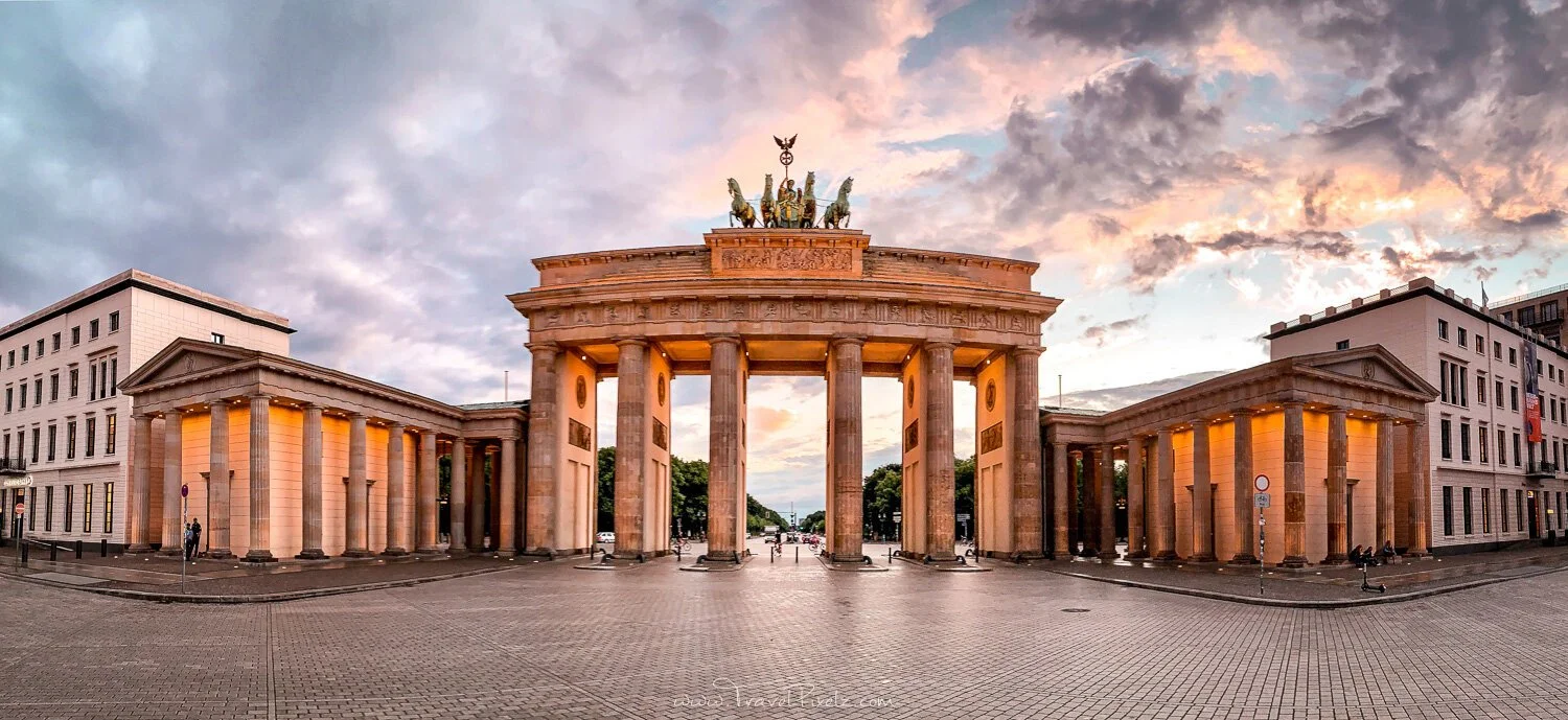 Brandenburg Gate at sunset